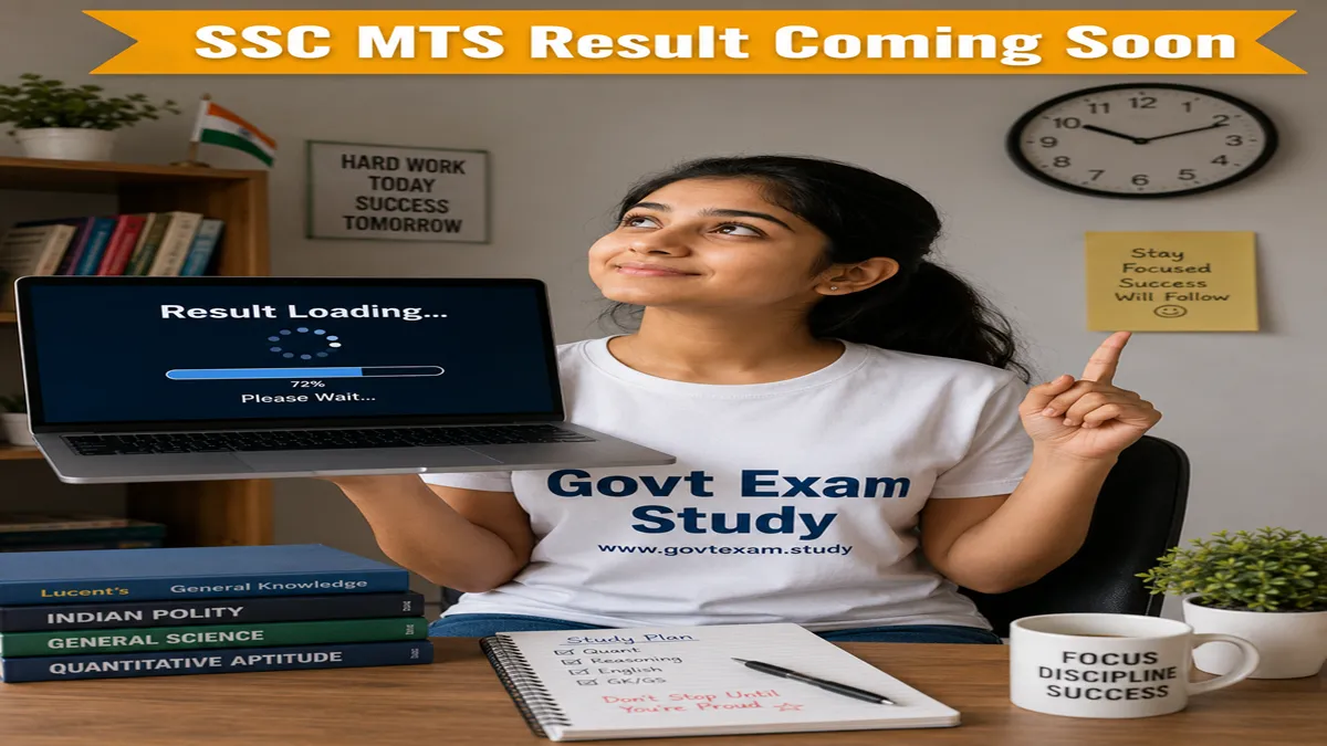 SSC MTS Result 2026 coming soon in June check at Govt Exam Study website girl waiting for result