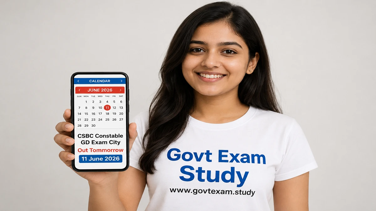 CSBC Constable GD exam city details releasing on 11 June 2026 download admit card