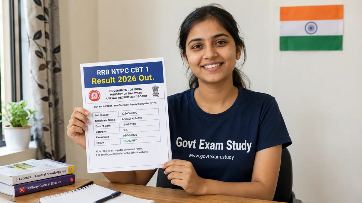 RRB NTPC CBT 1 Result 2026 Out - Govt Exam Study