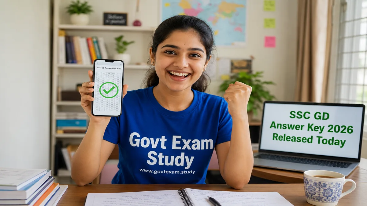 SSC GD Answer Key 2026 OUT – Download Constable Response Sheet PDF at ssc.gov.in – Govt Exam Study govtexam.study