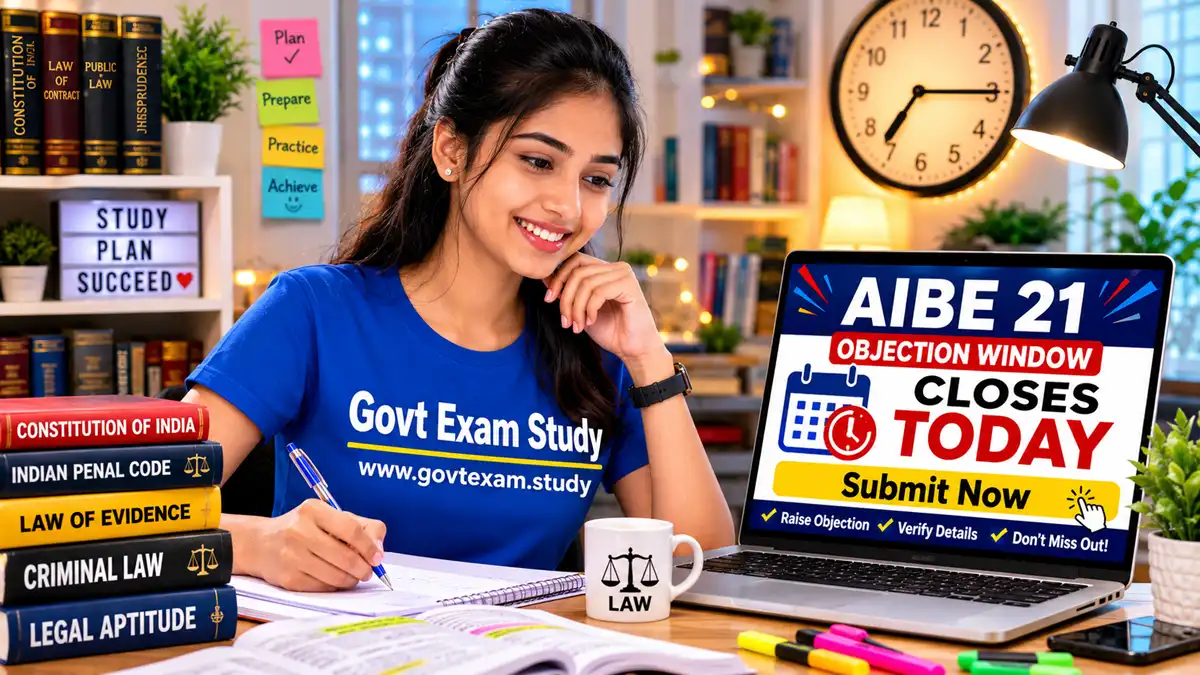 AIBE 21 objection window closing today - Govt Exam Study