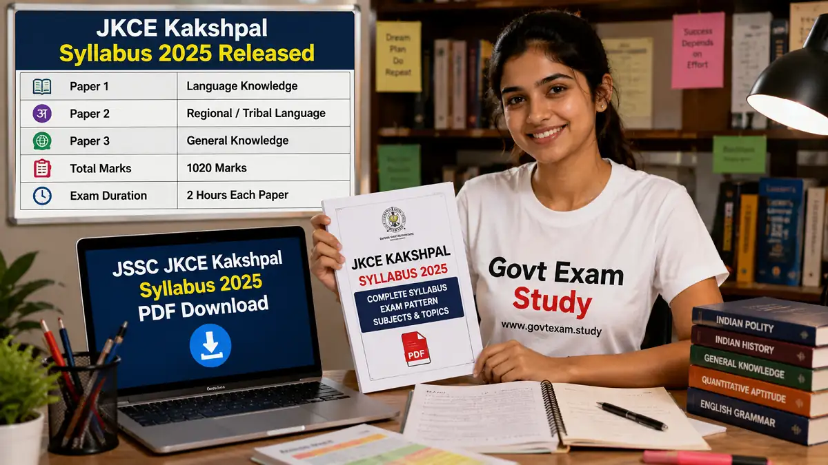 JSSC JKCE Kakshpal Syllabus 2025 PDF Download on Govt Exam Study website