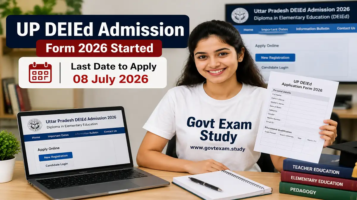 UP DElEd Admission Online Form 2026 Apply Link Notification PDF