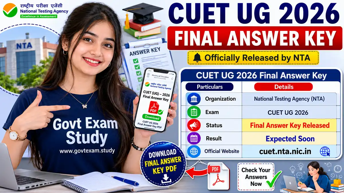 CUET UG 2026 Final Answer Key PDF Download Result Expected Soon