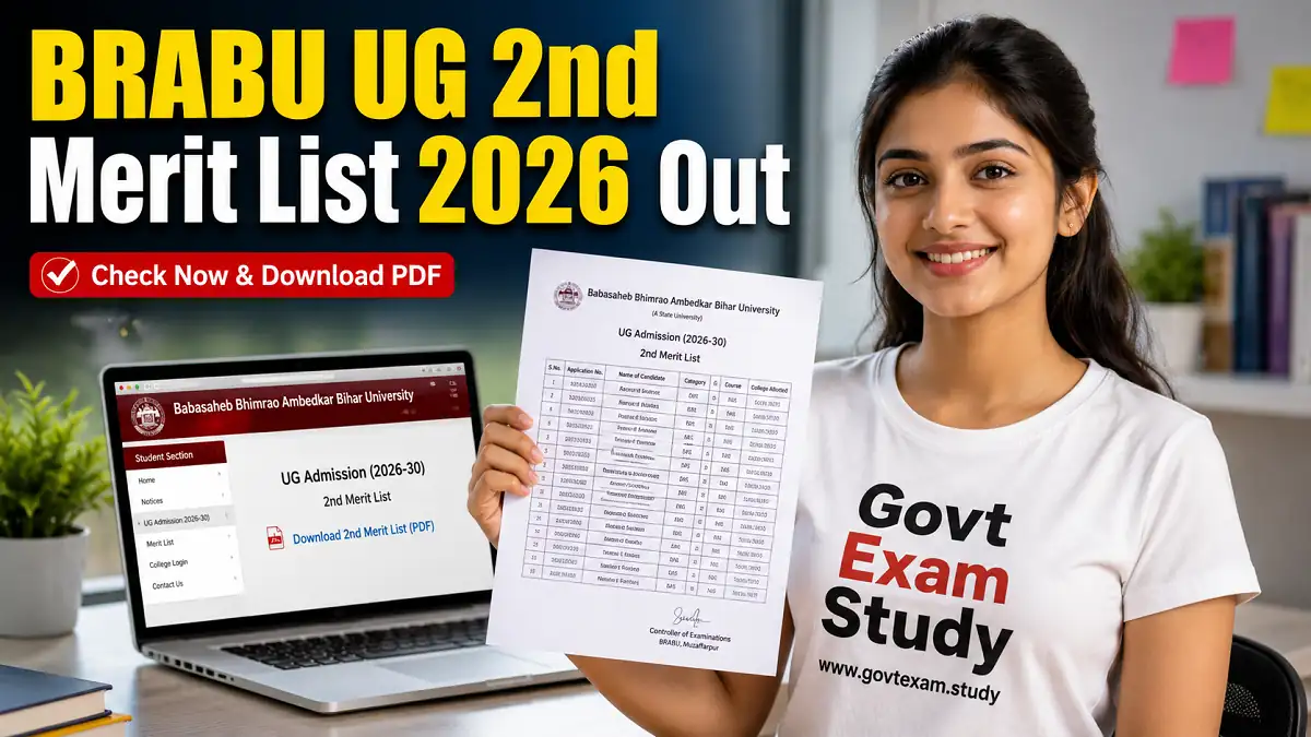 BRABU UG 2nd Merit List 2026 Download Admission Selection PDF