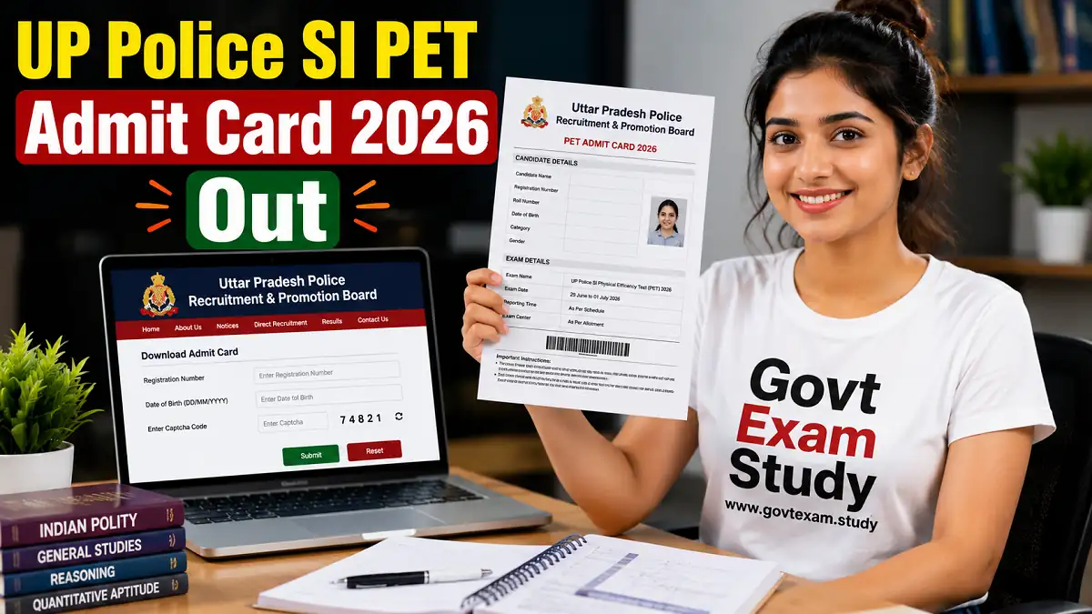 UP Police SI PET Admit Card 2026 Download Physical Test Hall Ticket