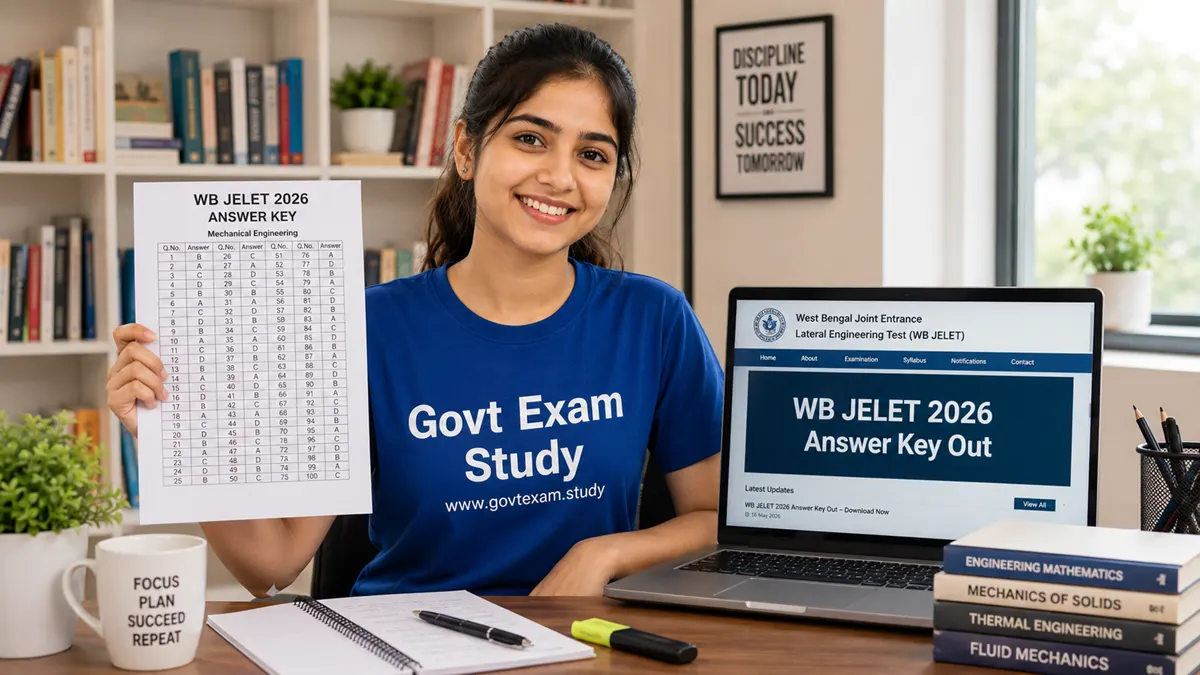 WB JELET 2026 Answer Key download at wbjeeb.nic.in