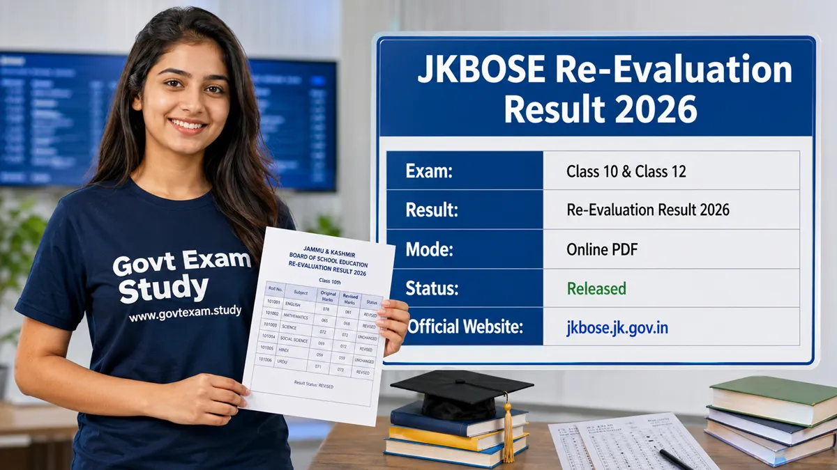 JKBOSE Re-Evaluation Result 2026 Class 10 and Class 12 PDF download with revised marks and rechecking result details