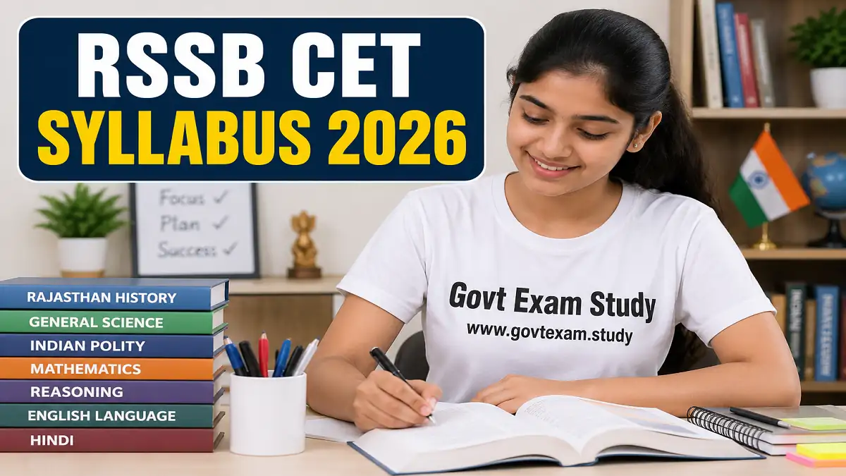 Rajasthan CET Senior Secondary Syllabus 2026 PDF Download
