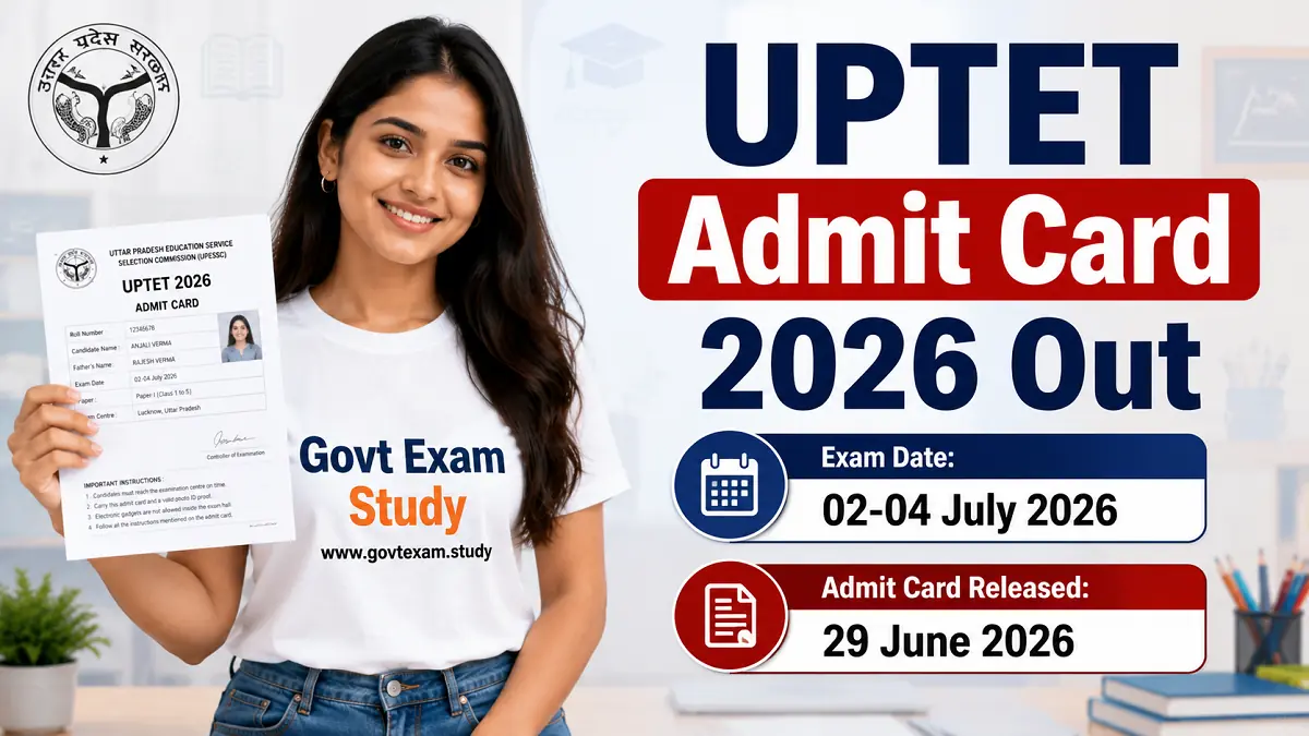 UPTET Exam Date 2026 Admit Card Download UP Teacher Eligibility Test Latest Update