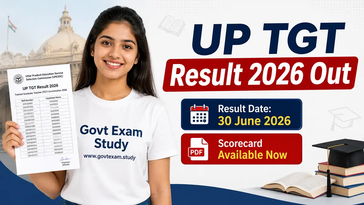 UP TGT result 2026 Out check UPSESSB TGT scorecard date merit list at upsessb.gov.in