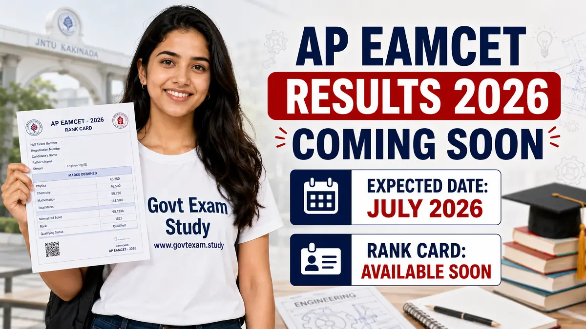 AP EAMCET Result 2026 Download EAPCET Rank Card and Scorecard