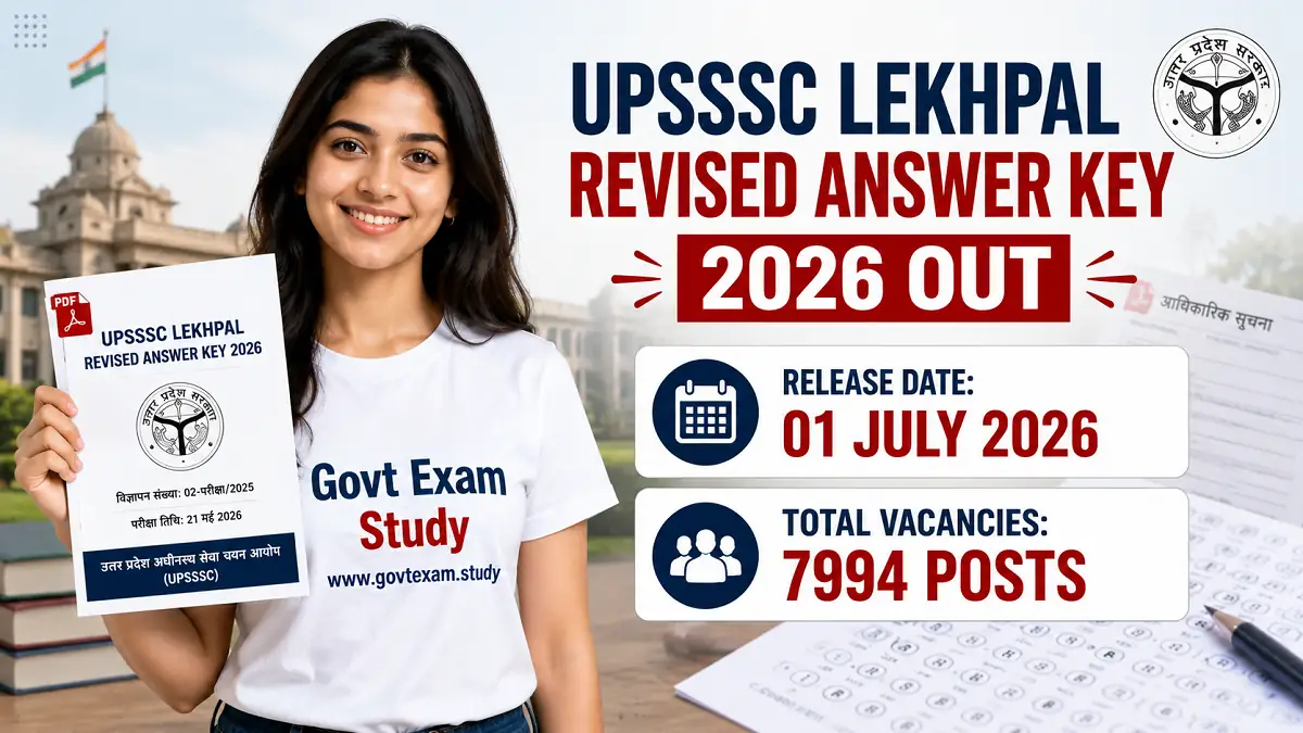 UPSSSC Lekhpal Revised Answer Key 2026 Out Download Final Answer Key PDF for 7994 Posts