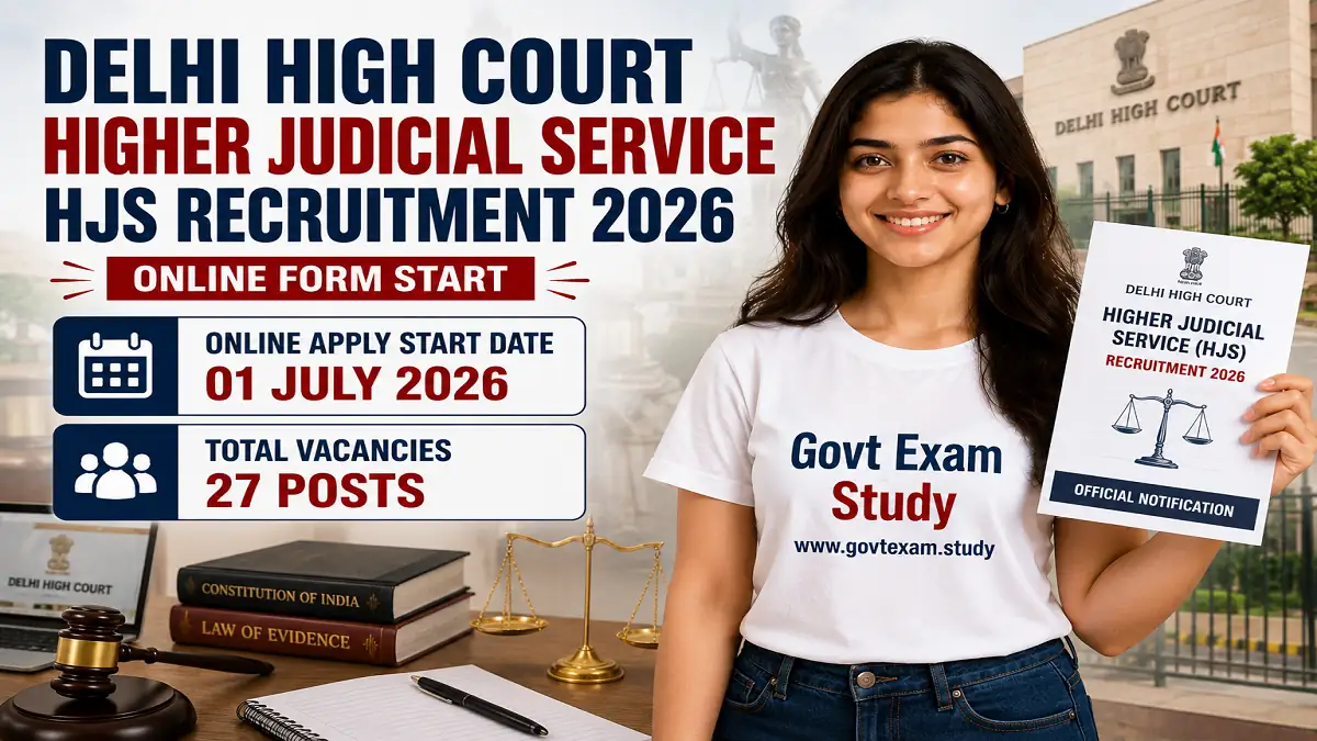 Delhi High Court HJS Recruitment 2026 Apply Online 27 Posts