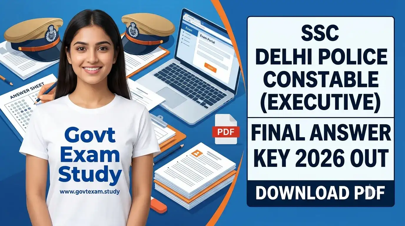 SSC Delhi Police Constable Final Answer Key 2026 Download PDF