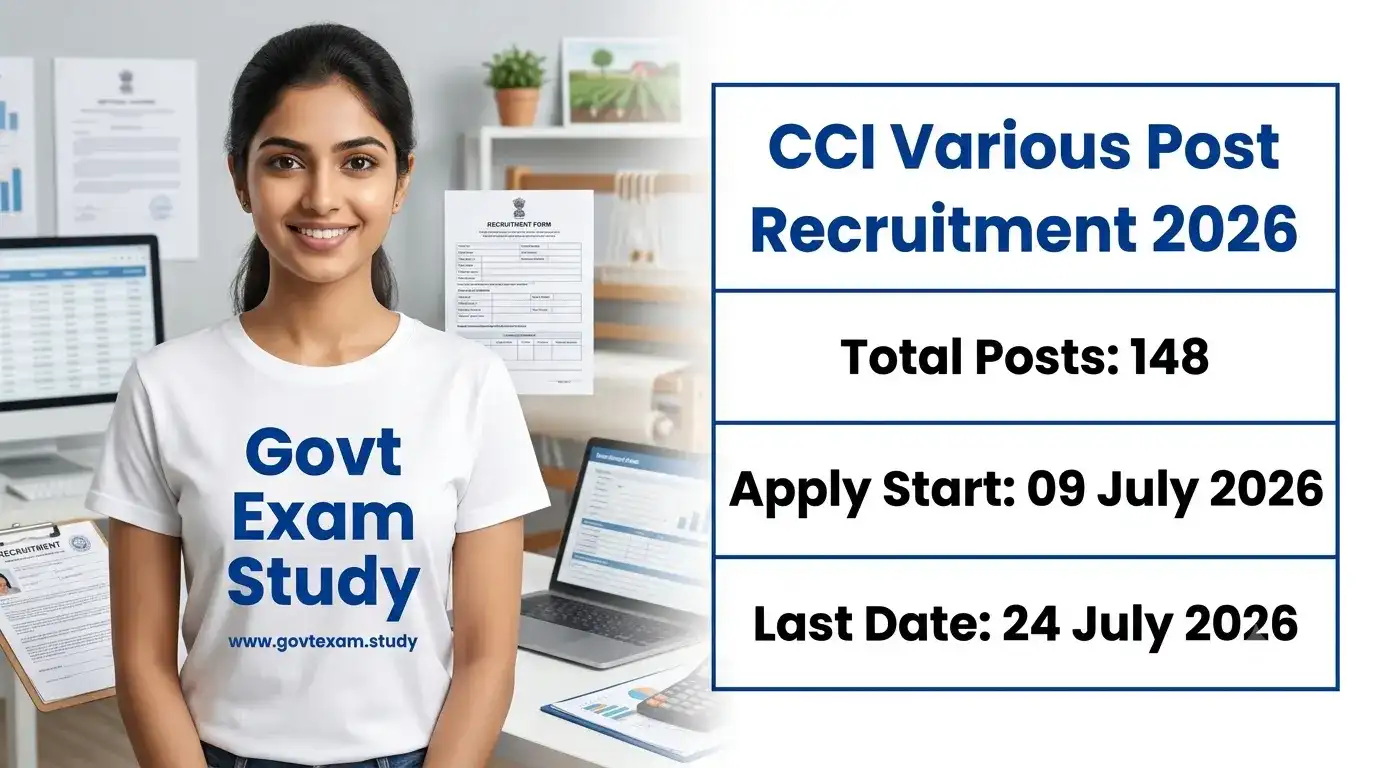 Cotton Corporation of India CCI Various Post Recruitment 2026 Apply Online for 148 Vacancies