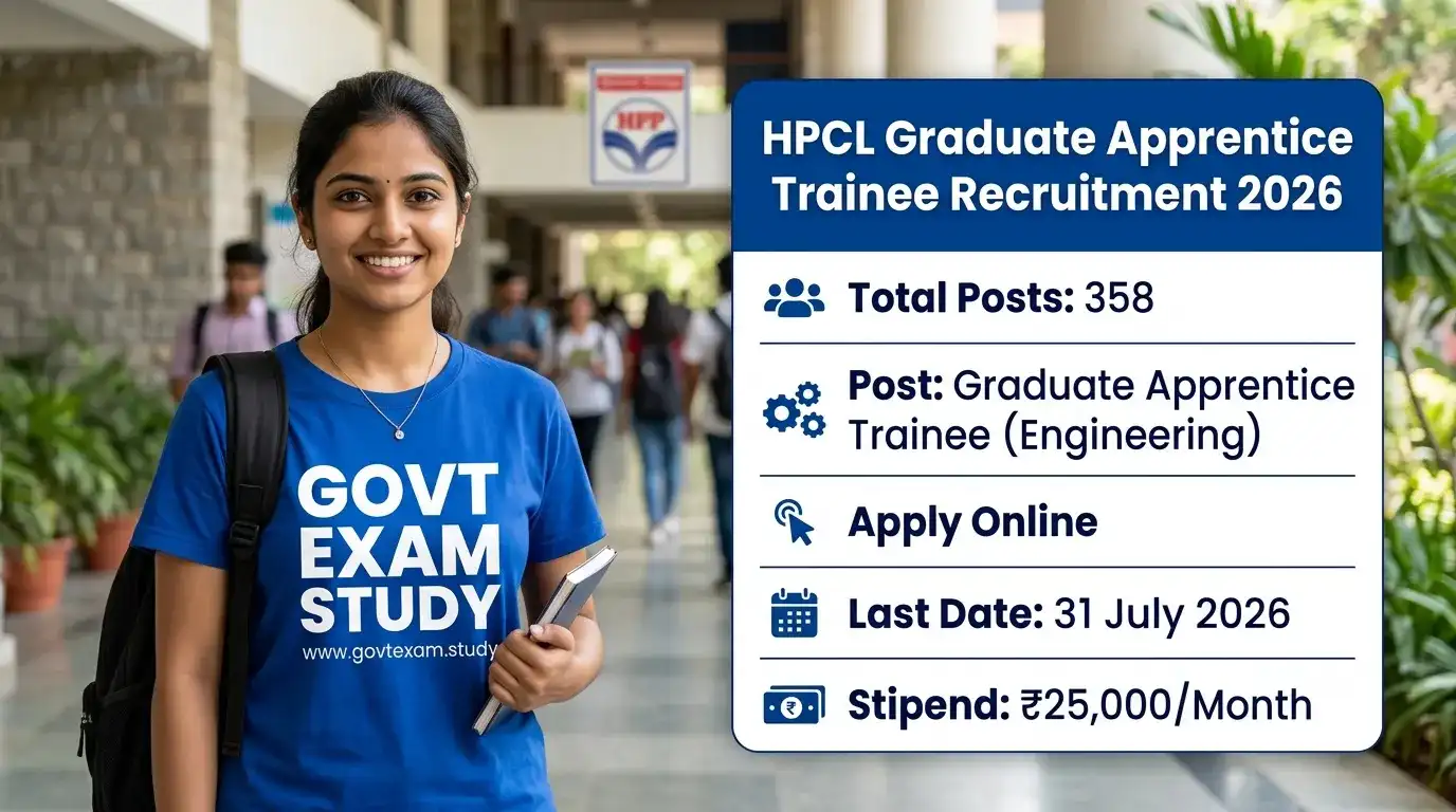 HPCL Graduate Apprentice Trainee Recruitment 2026 Apply Online for 358 Engineering Posts