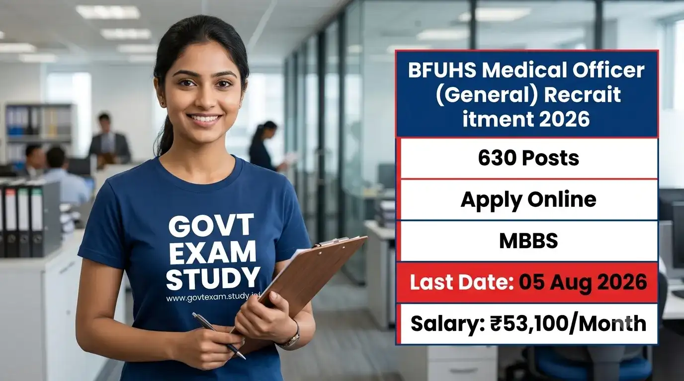 BFUHS Medical Officer General Recruitment 2026 Apply Online for 630 Posts