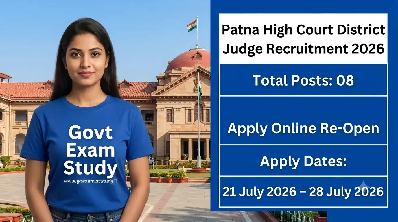 Patna High Court District Judge Recruitment 2026 Apply Online for 08 Posts