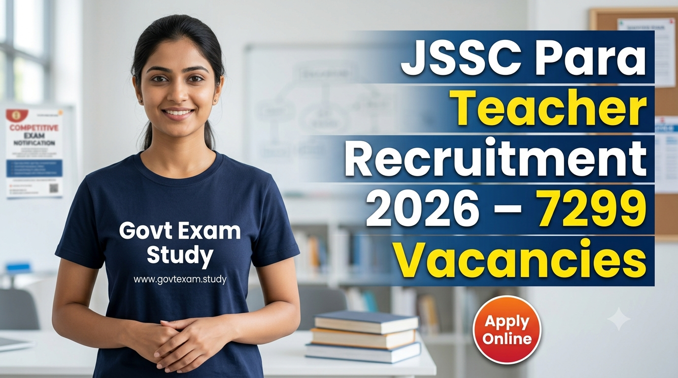 JSSC Para Teacher Recruitment 2026 7299 Vacancies Apply Online