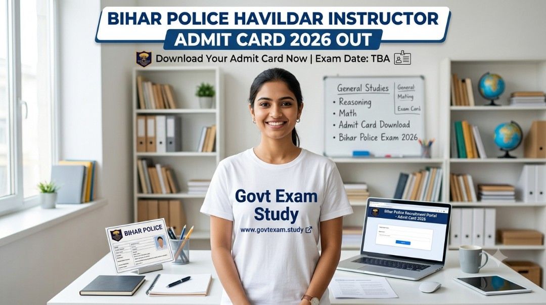 Bihar Police Havildar Instructor Admit Card 2026 Out Download Hall Ticket