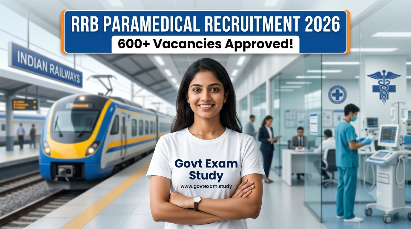 RRB Paramedical Recruitment 2026 600 Vacancies Approved for 09 Categories