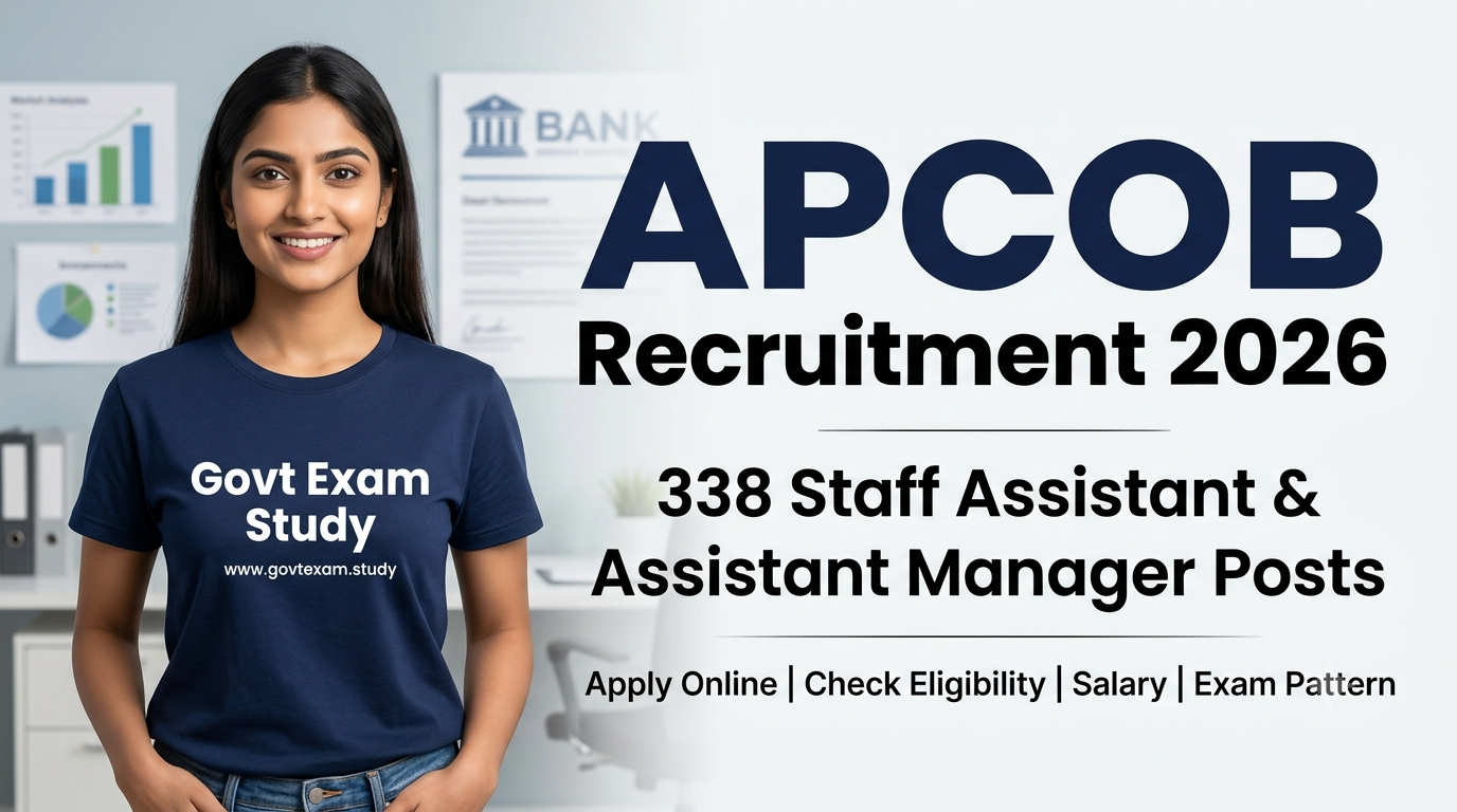 APCOB Recruitment 2026 for 338 Staff Assistant and Assistant Manager Posts