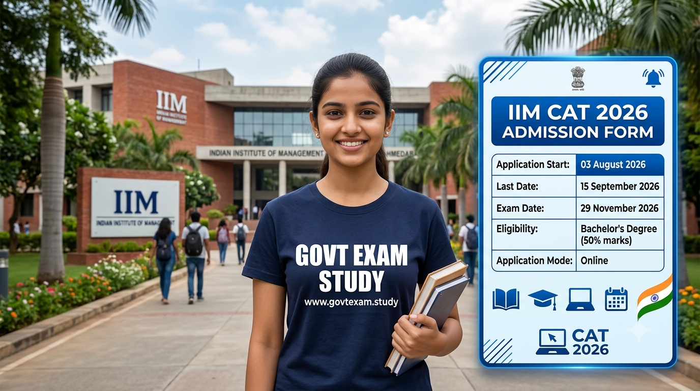 IIM CAT 2026 Admission Form MBA PGP Online Application Notification