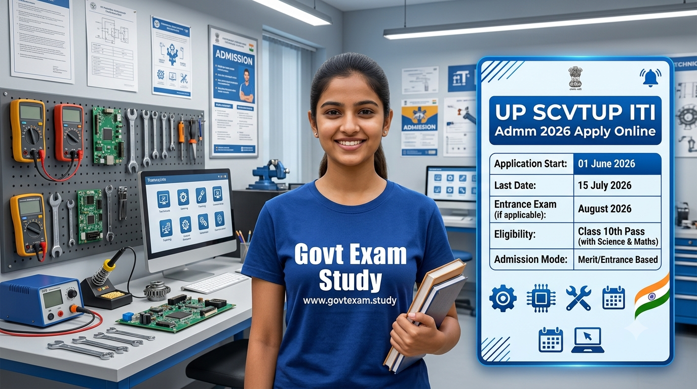 UP SCVTUP ITI Admission Form 2026 Apply Online