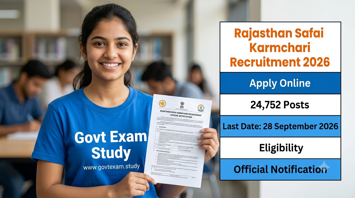 Rajasthan Safai Karmchari Recruitment 2026 Apply Online for 24752 Posts