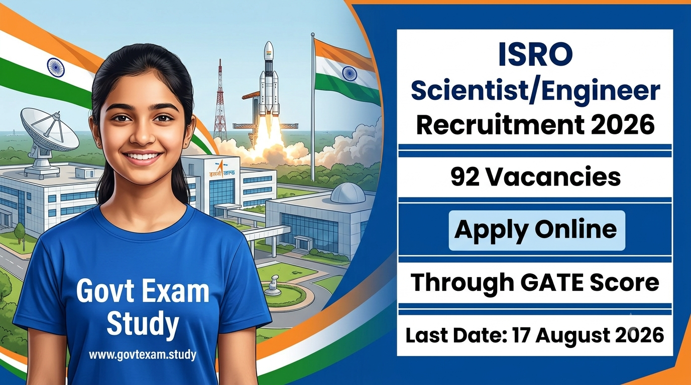ISRO Scientist Engineer Recruitment 2026 Apply Online for 92 Posts