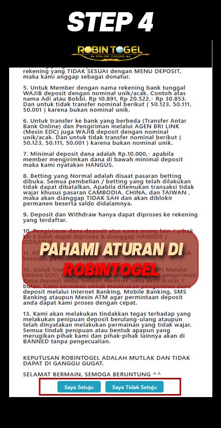 Robintogel Langkah 4