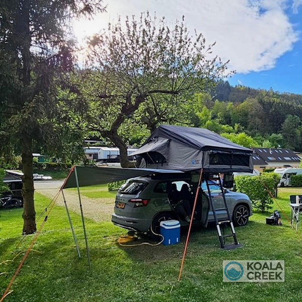 KOALA CREEK® TEIDE 160L V2 OVERLANDER daktent donker grijs met