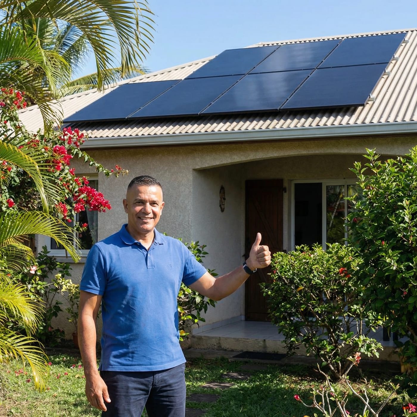 Installation solaire M. Robert — Sainte-Marie 4 kWc