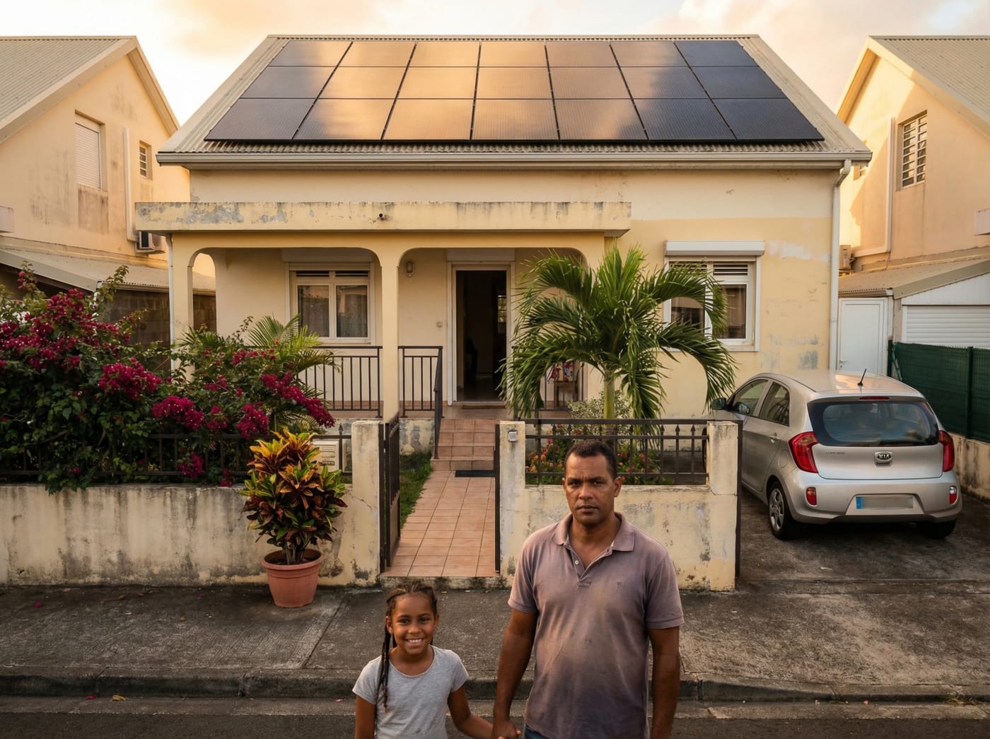 Installation solaire M. Payet — Saint-Denis 9 kWc