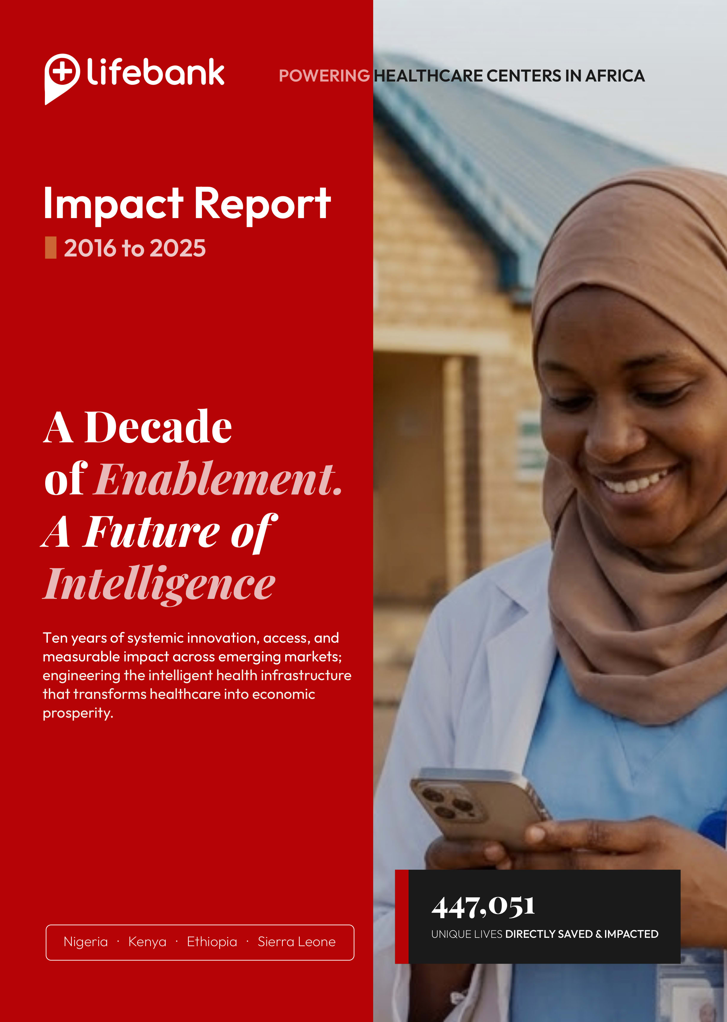LifeBank 10-Year Impact Report Cover