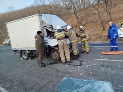 Пожарные устраняют последствия дорожно-транспортного происшествия