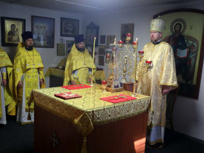 В день престольного праздника митрополит Владимир совершил Божественную литургию в храме святого благоверного князя Александра Невского села Вольно-Надеждинское