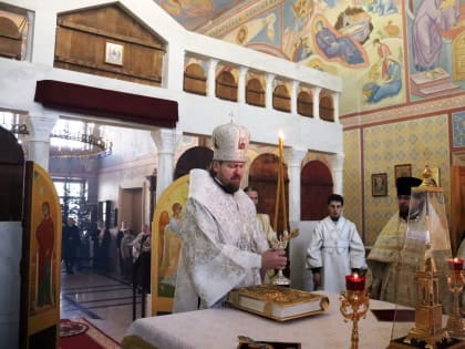 Митрополит Владимир совершил Божественную литургию в храме Казанской иконы Божией Матери