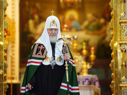 Патриаршая проповедь в праздник Воздвижения Креста Господня после Литургии в Храме Христа Спасителя