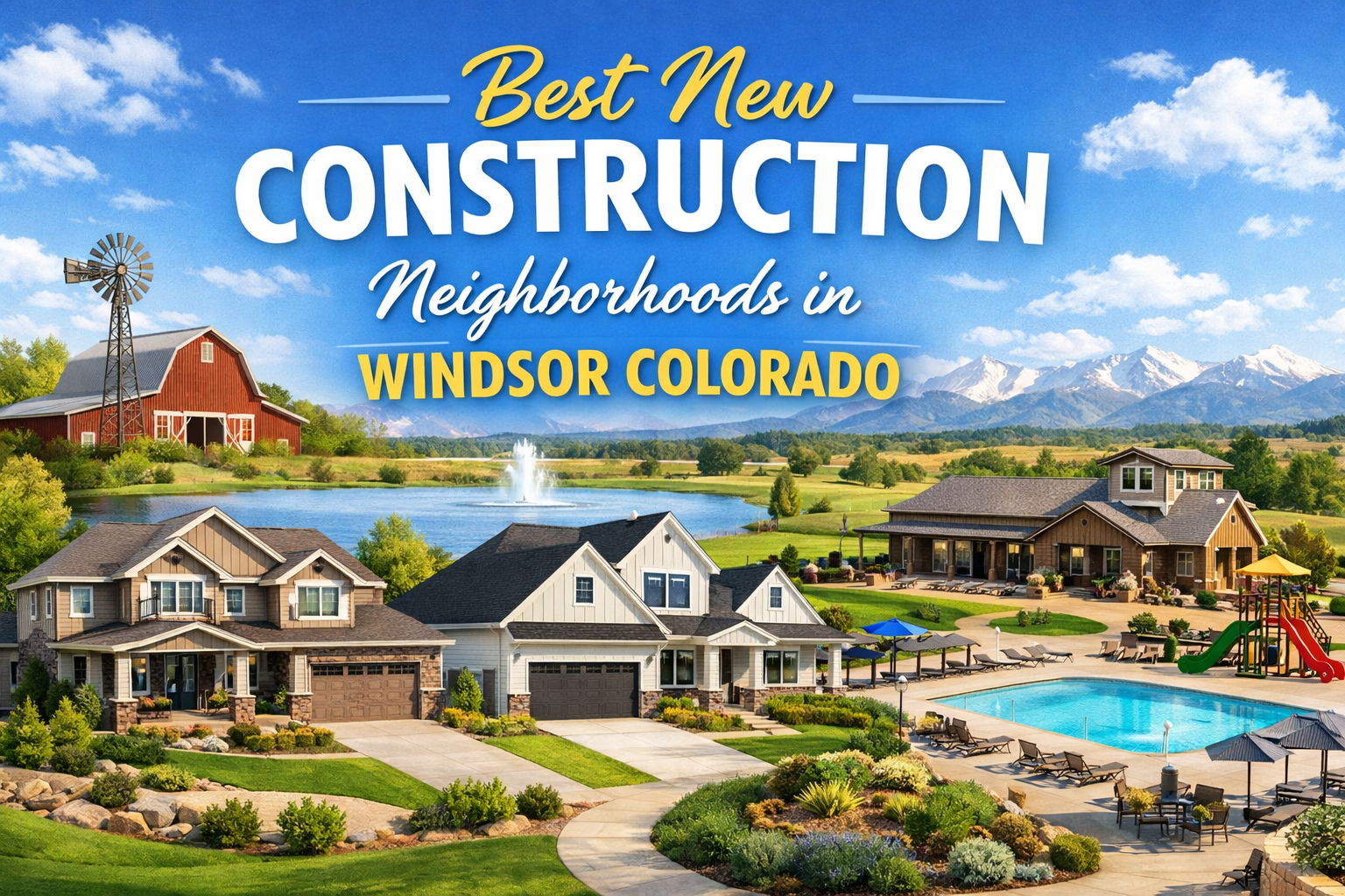 Best New Construction Neighborhoods in Windsor Colorado