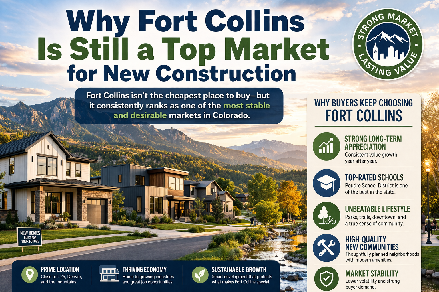 Best New Construction Neighborhoods in Fort Collins Colorado (2026 Guide)