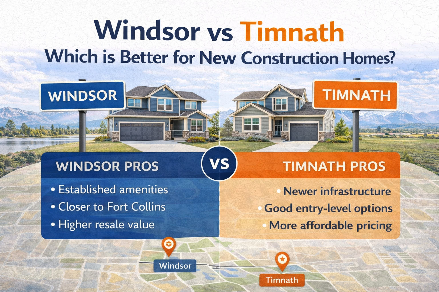 Windsor vs Timnath Which Is Better For New Construction Homes