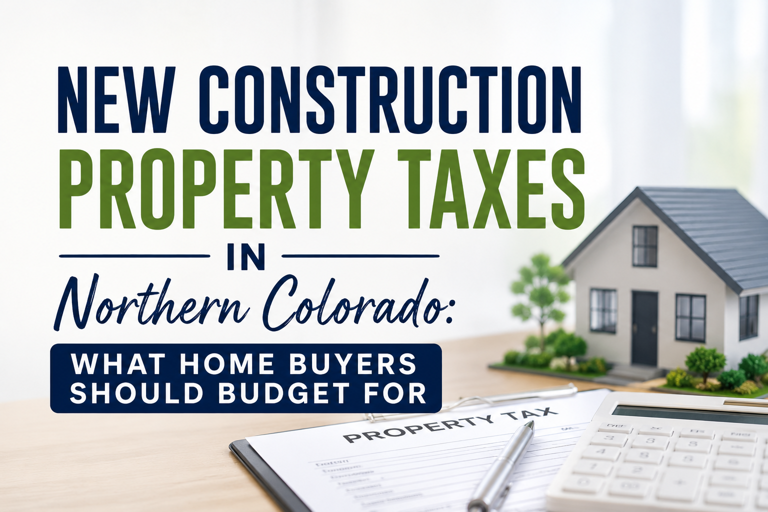 New Construction Property Taxes in Northern Colorado: What Home Buyers Should Budget For