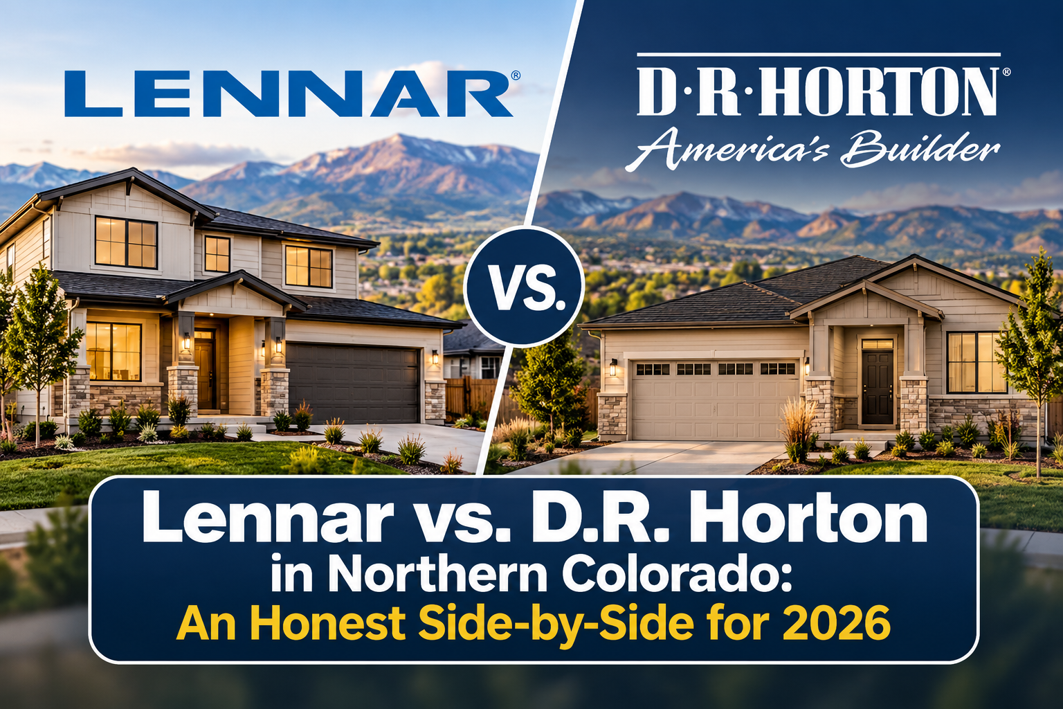 Lennar vs. D.R. Horton in Northern Colorado: An Honest Side-by-Side for 2026