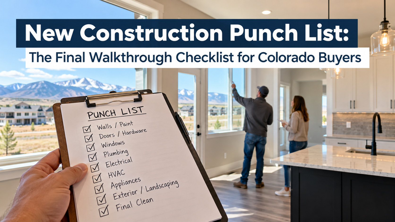 New Construction Punch List: The Final Walkthrough Checklist for Colorado Buyers