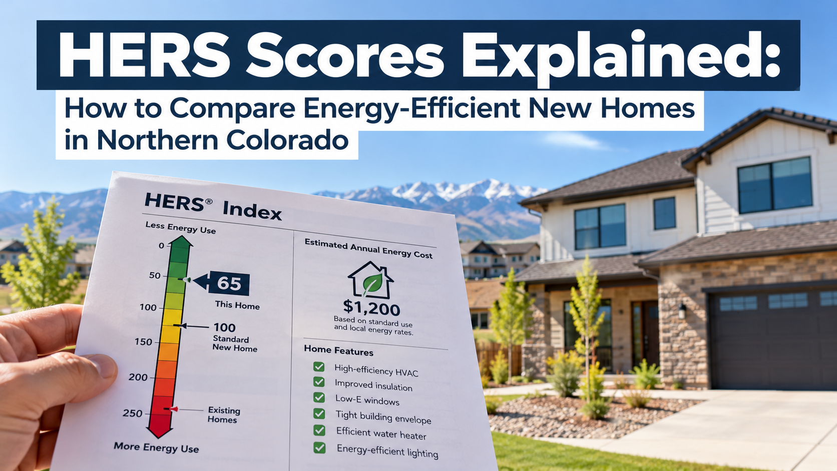 HERS Scores Explained: How to Compare Energy-Efficient New Homes in Northern Colorado