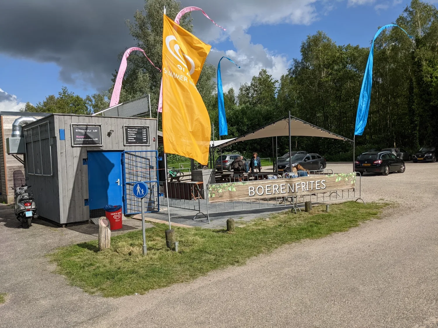 Een foto van het terras