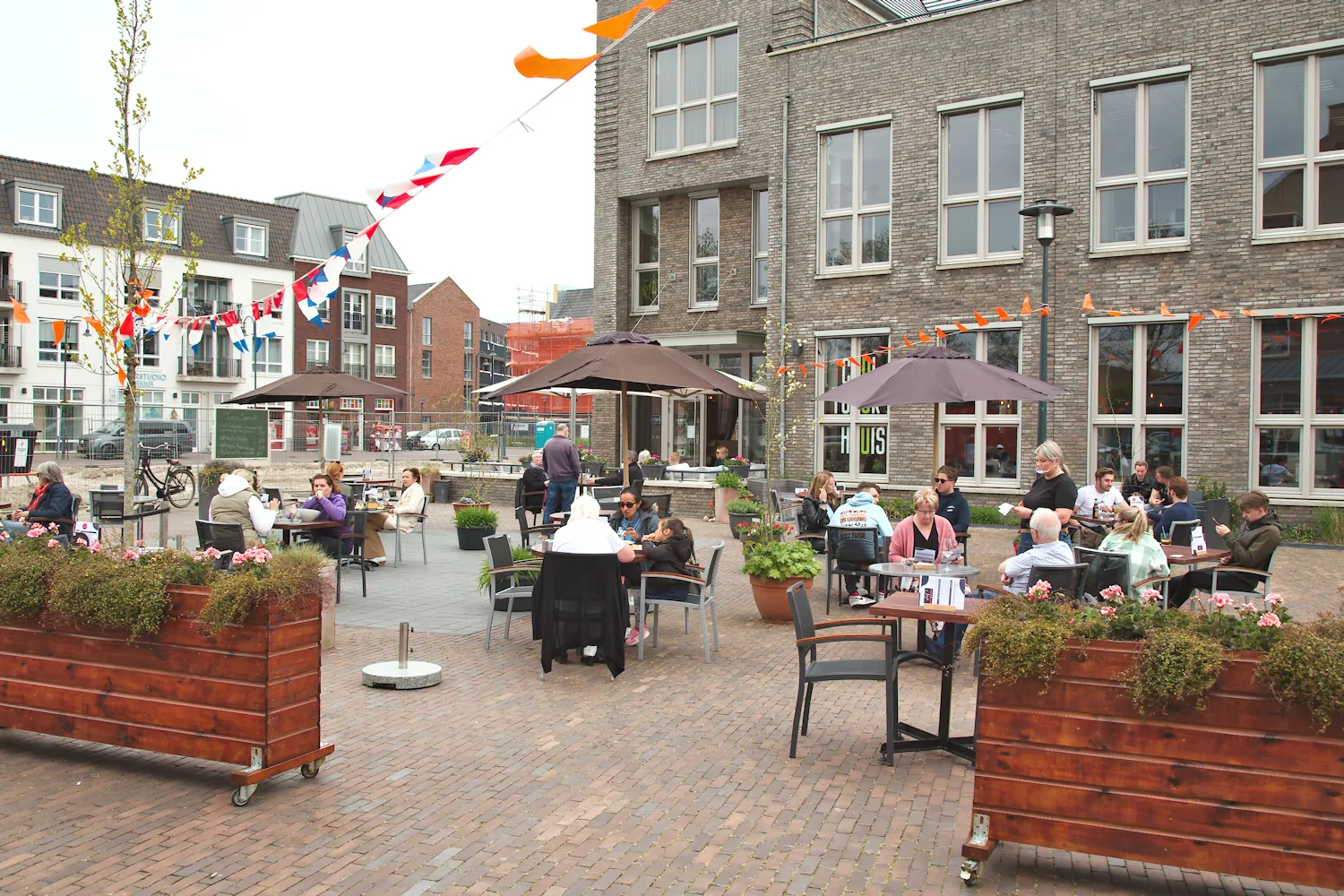 Een foto van het terras