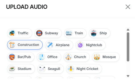 New Pre-Defined Audios Feature now available!
